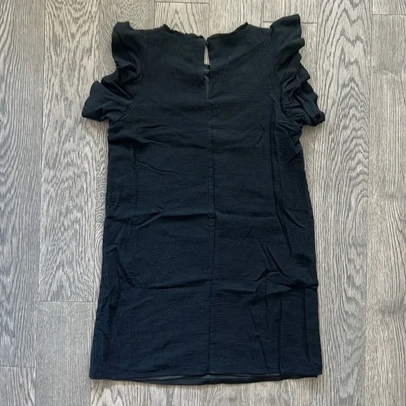 🌼THML🌼 Eloise Embroidered Black Shift Dress, Size M - Picture 5 of 11